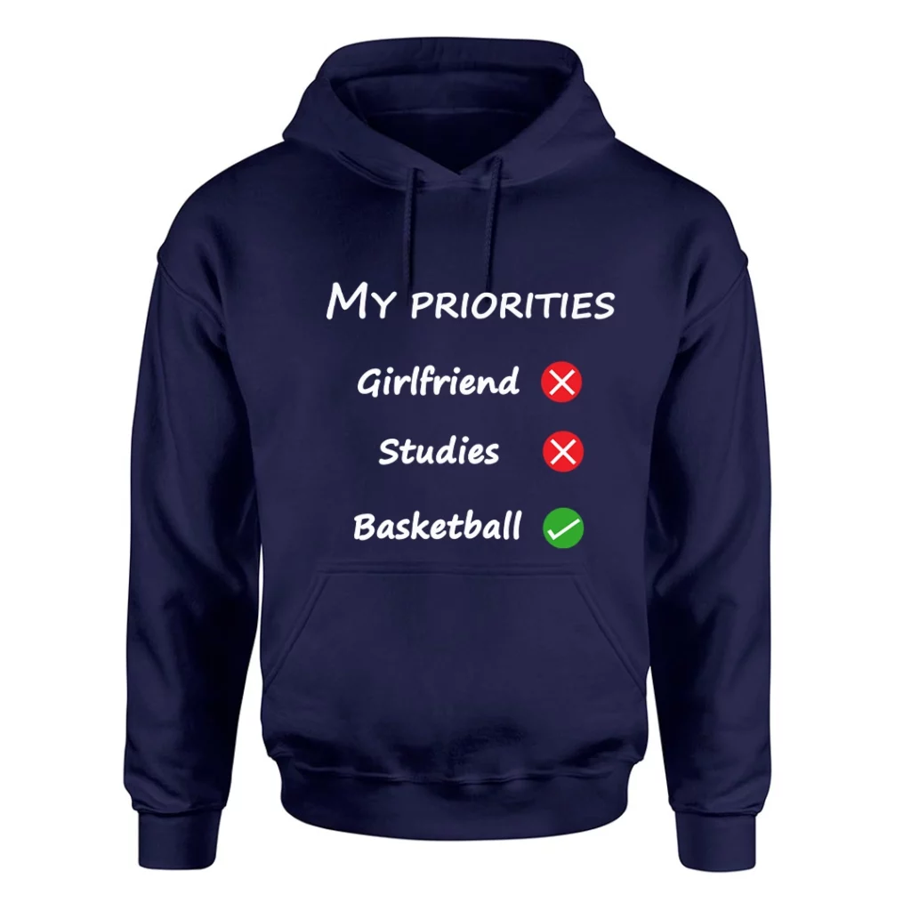 Basketball is my priority Winter Hoodie