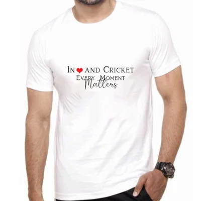 Cricket and love moments tshirt