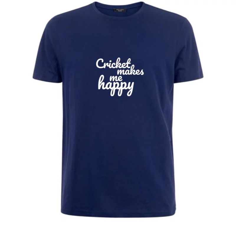 CricketMakesMeHappy_Blue_Tshirt