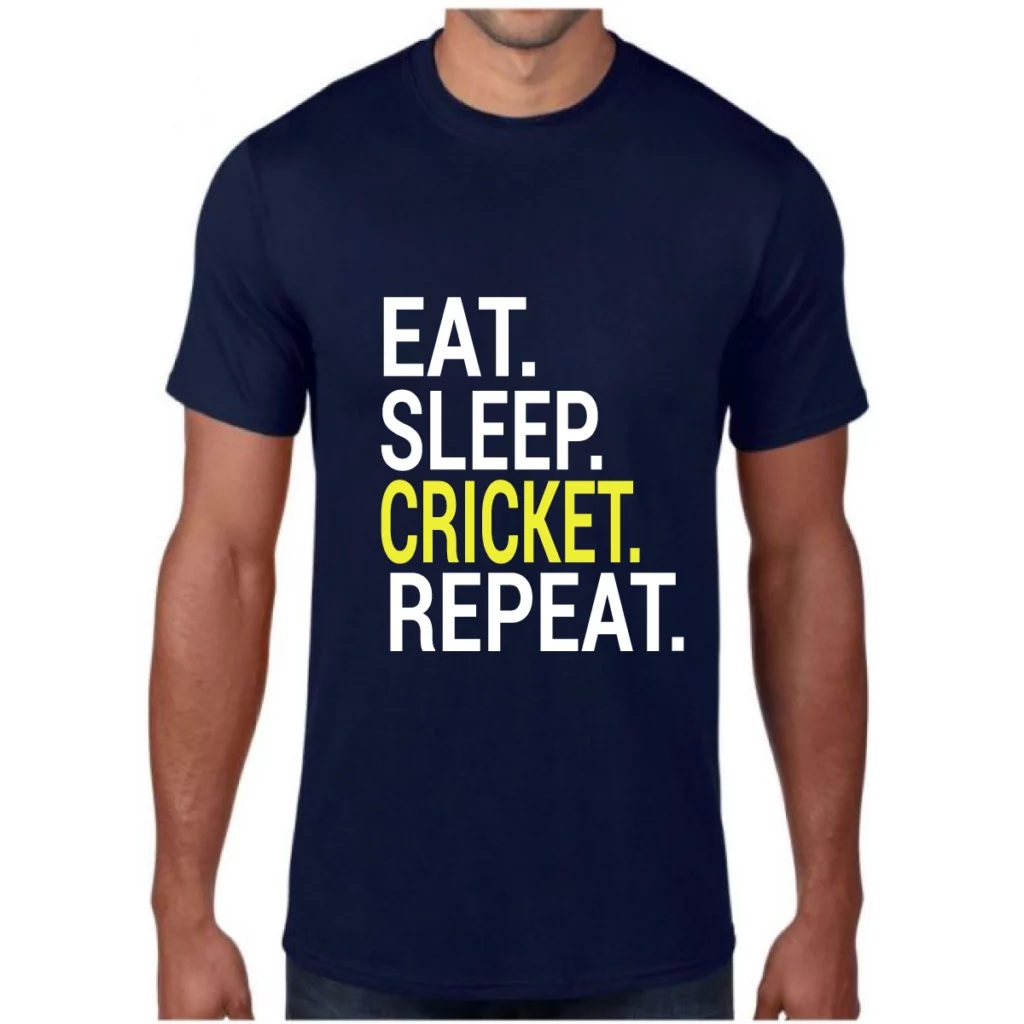 EAT SLEEP CRICKET REPEAT T-shirt