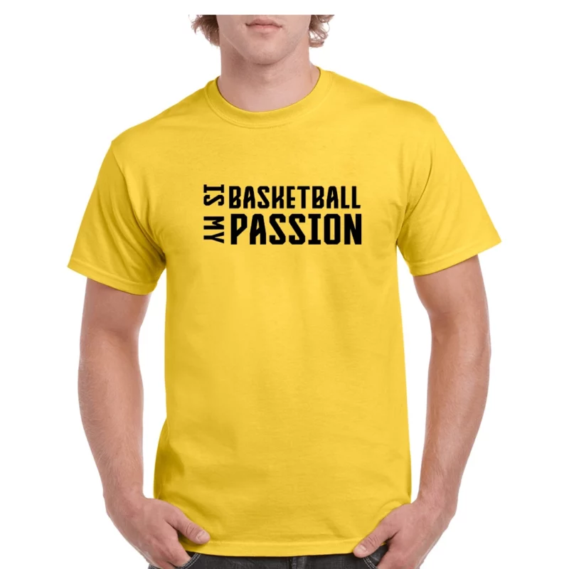 BasketballIsMyPassionYELLOWT-Shirt