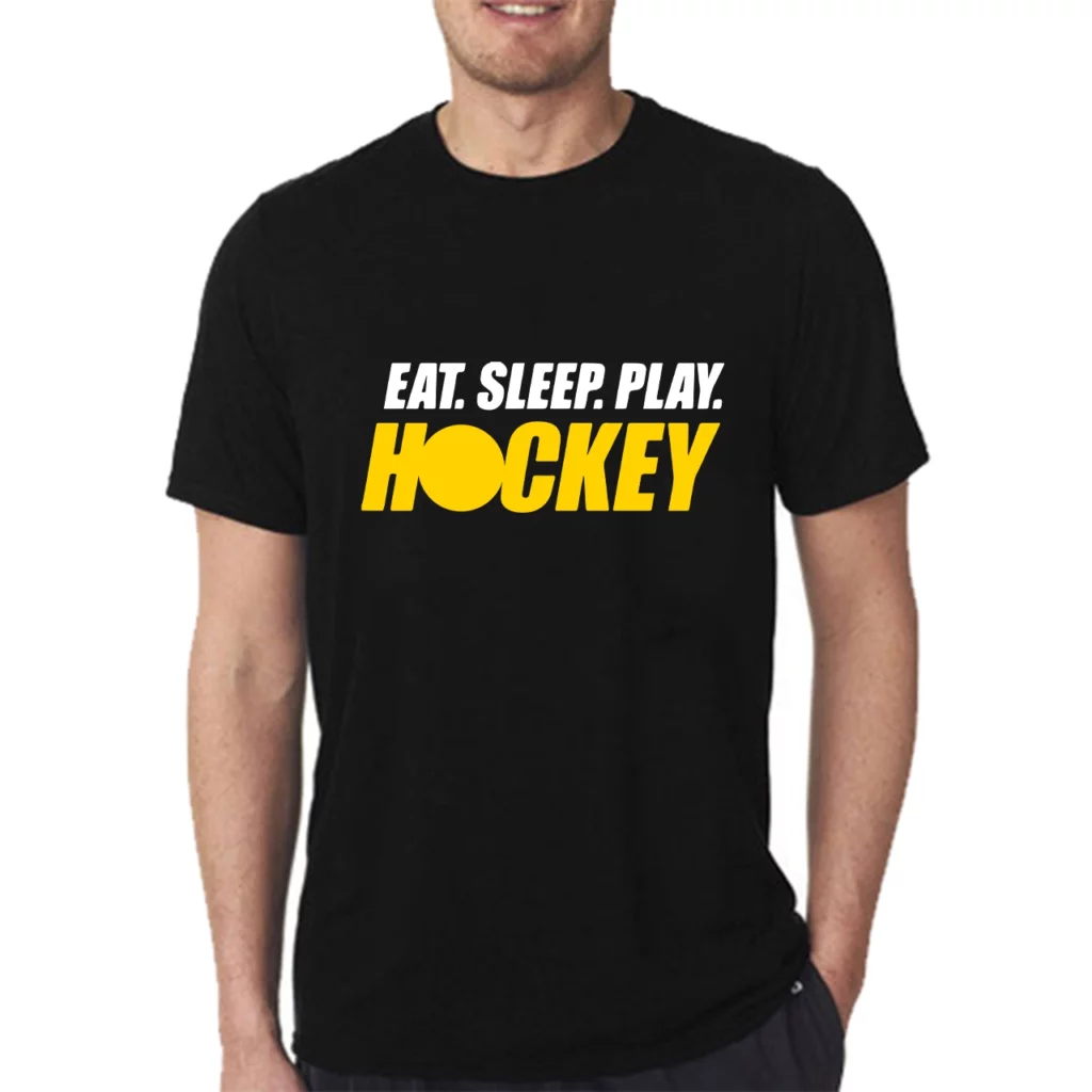 Eat Sleep Hockey Repeat t-shirt