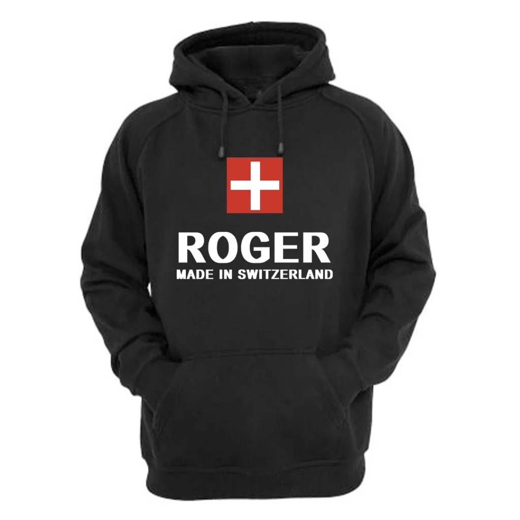 Roger Federer Made In Switzerland Hoodie