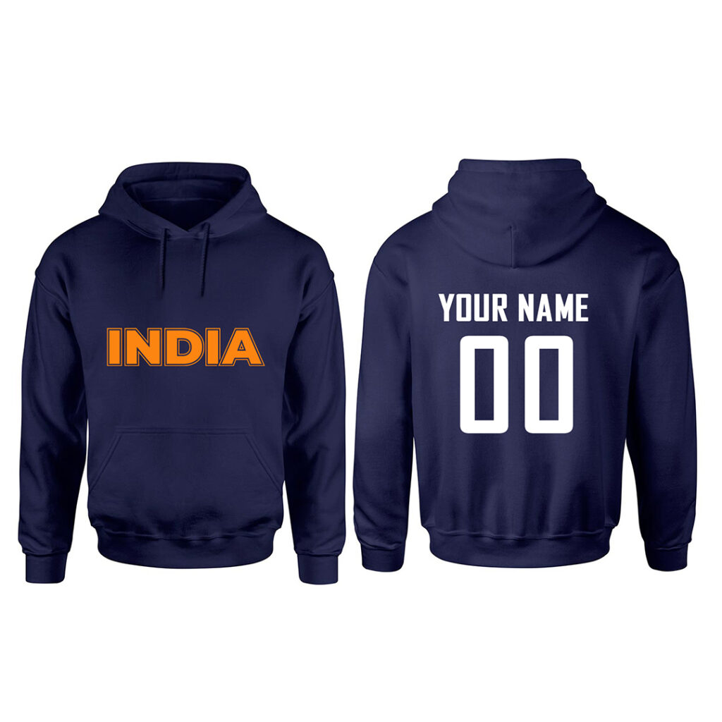 Customise Team India Hoodie with your Name & Number