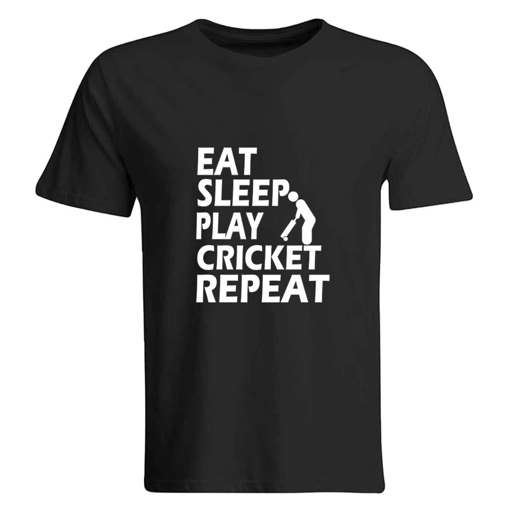 Eat Sleep Cricket Repeat T-shirt
