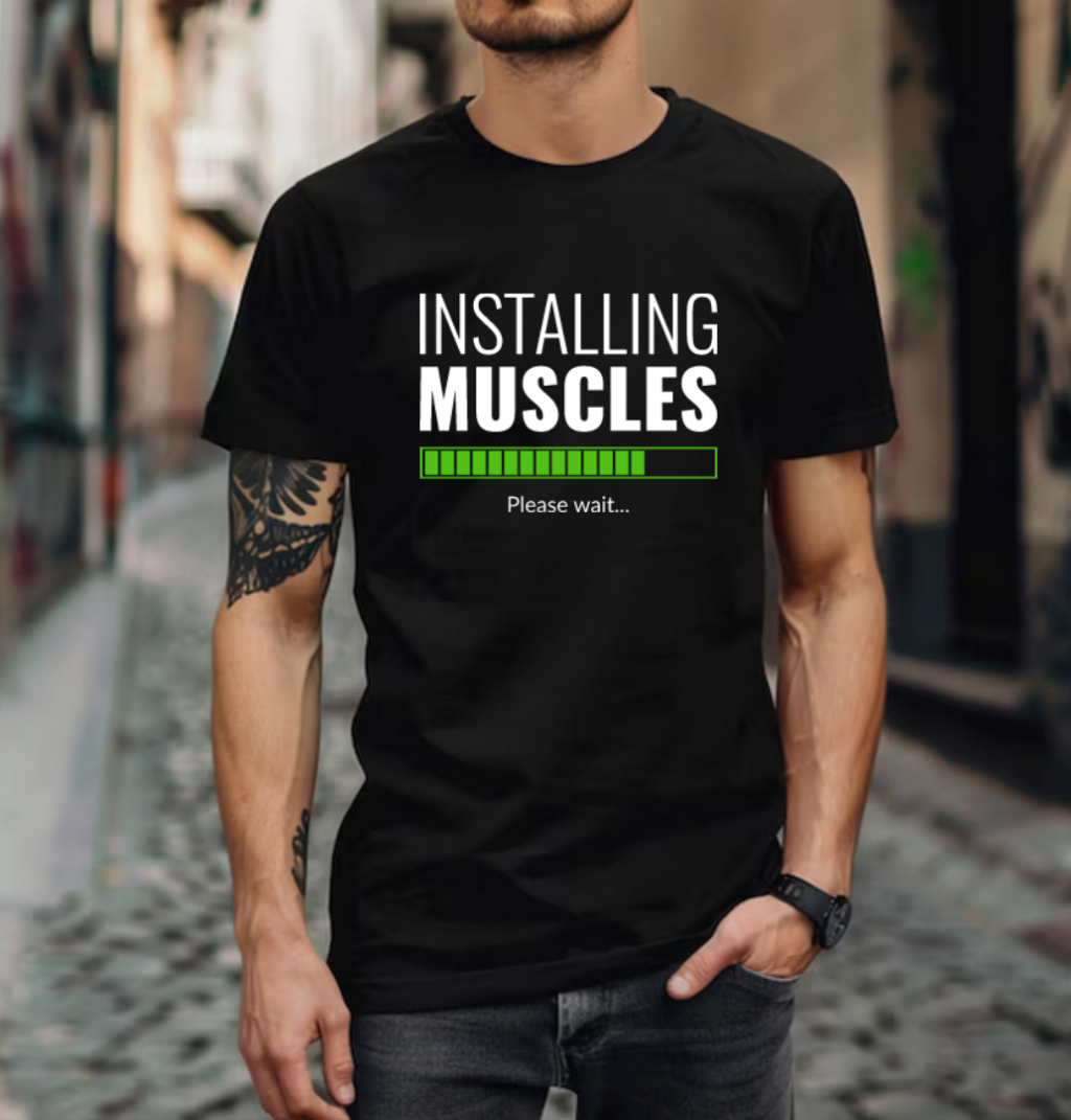 Installing Muscles T-shirt