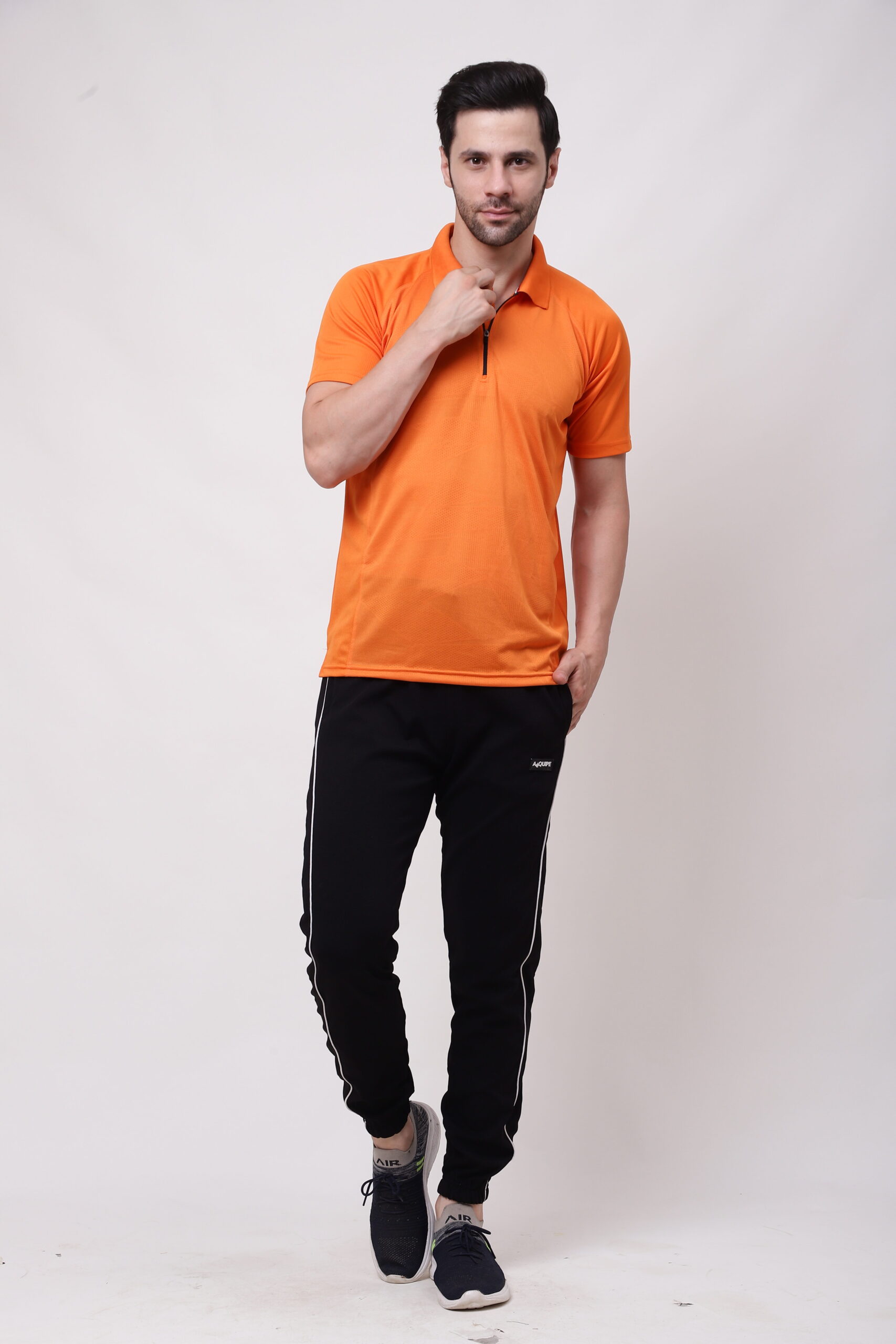 Men Black Trackpant with White line - Image 12
