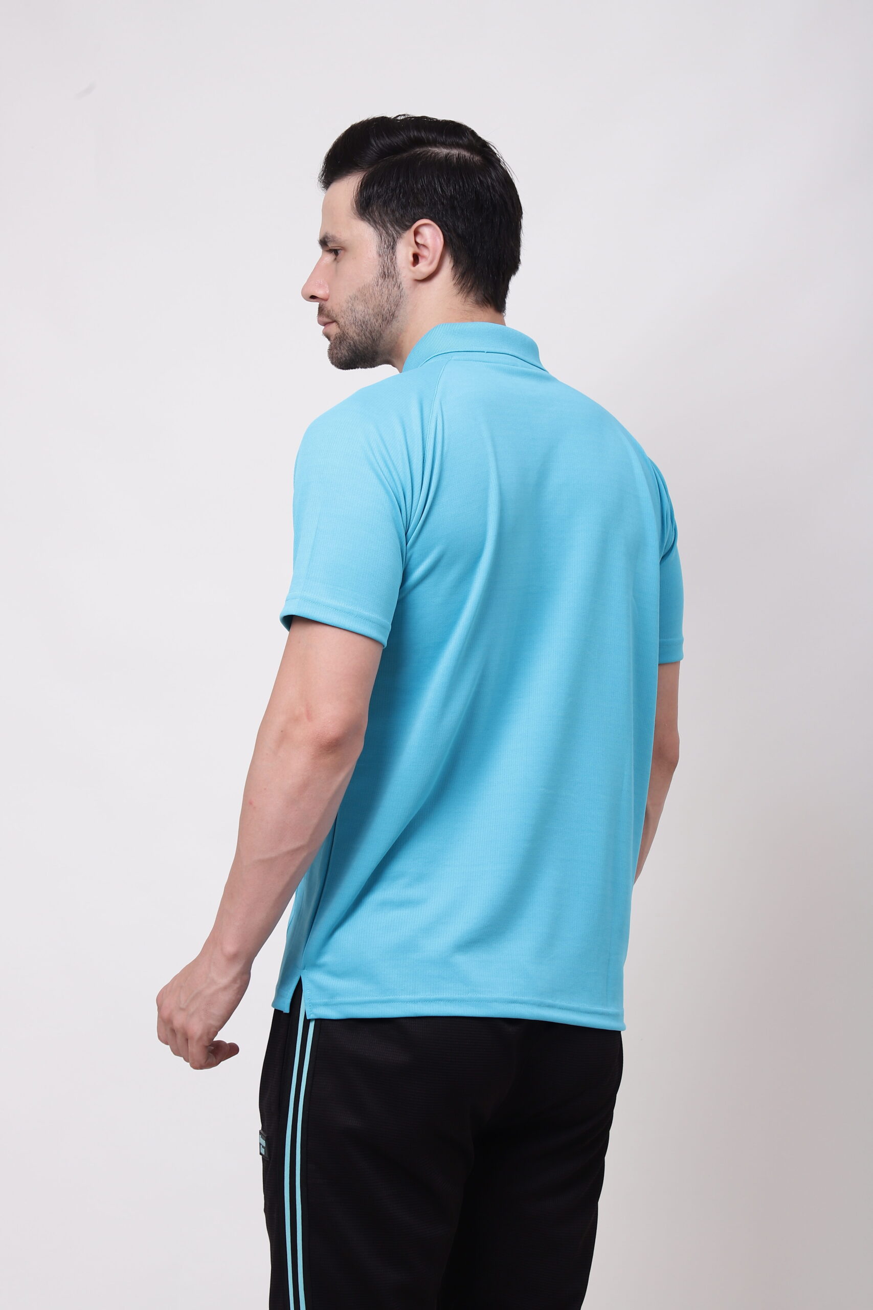 Men Polo T-shirt with Zipper - Image 11