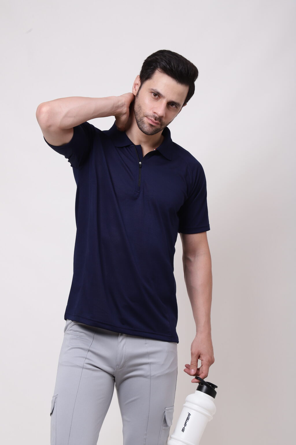 Men Navy Blue T-shirt