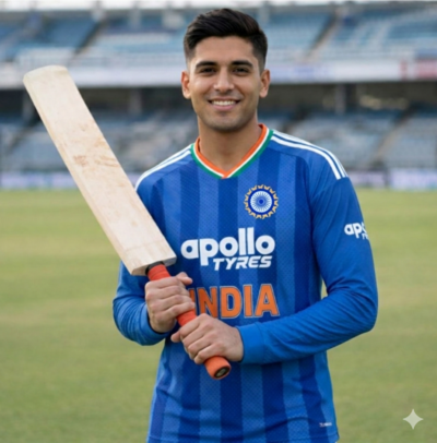 India Blue Cricket Full Sleeves Jersey
