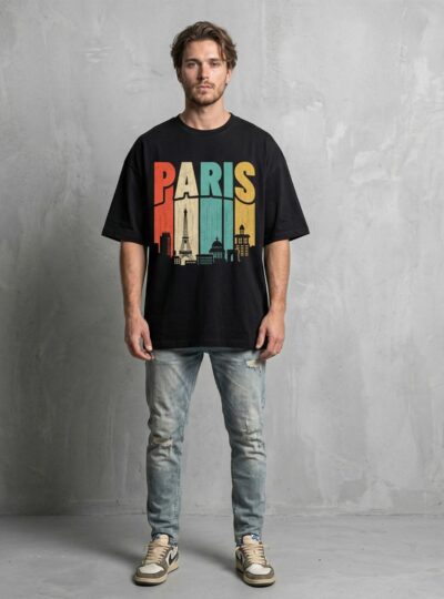 Paris SkylineOversized T-shirt