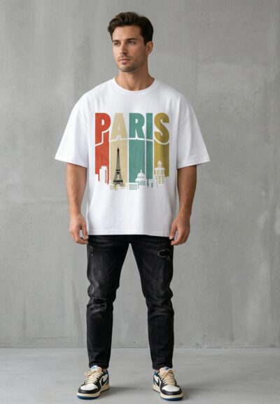 Paris SkylineOversized T-shirt
