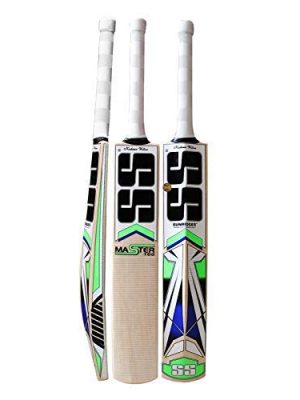 SS master 100 kw bat Kashmir Willow Cricket Bat ( Size: Short Handle,Leather Ball )
