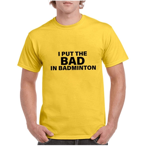 BADMINTON BAD BOY COTTON TSHIRT - Image 3