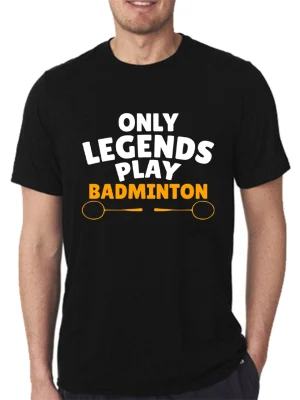 BADMINTON LEGENDS GAME T-SHIRT