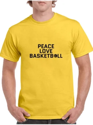 Basketball Love Peace T-Shirt