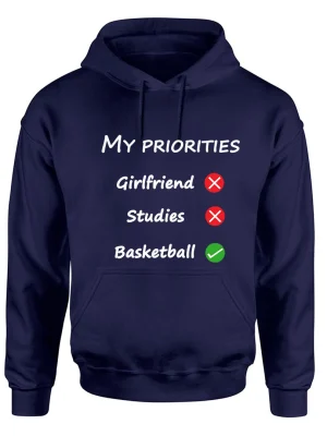 Basketball is my priority Winter Hoodie