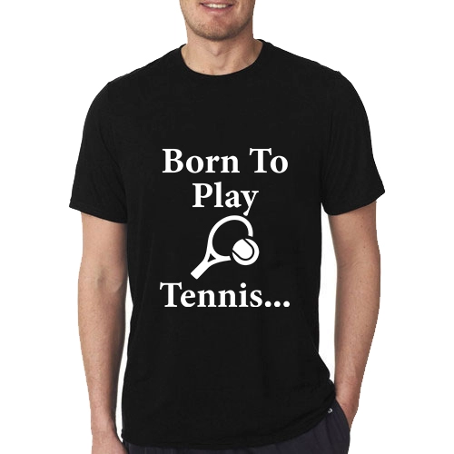 Born To Play Tennis T-Shirt - Image 2