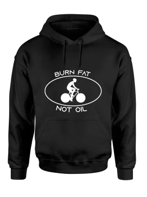 BURN FAT NOT OIL CYCLING HOODIE
