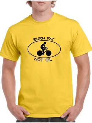 Burn Fat Not Oil Cyclist T-Shirt