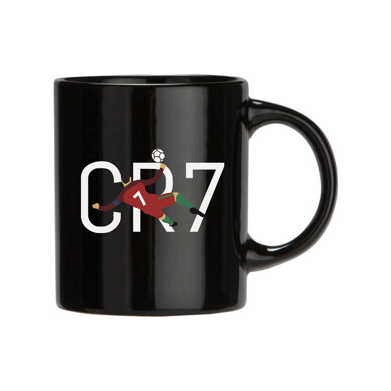 CR7 Ronaldo Iconic Black Coffee Mug