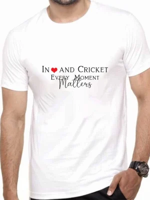 Cricket and love moments tshirt