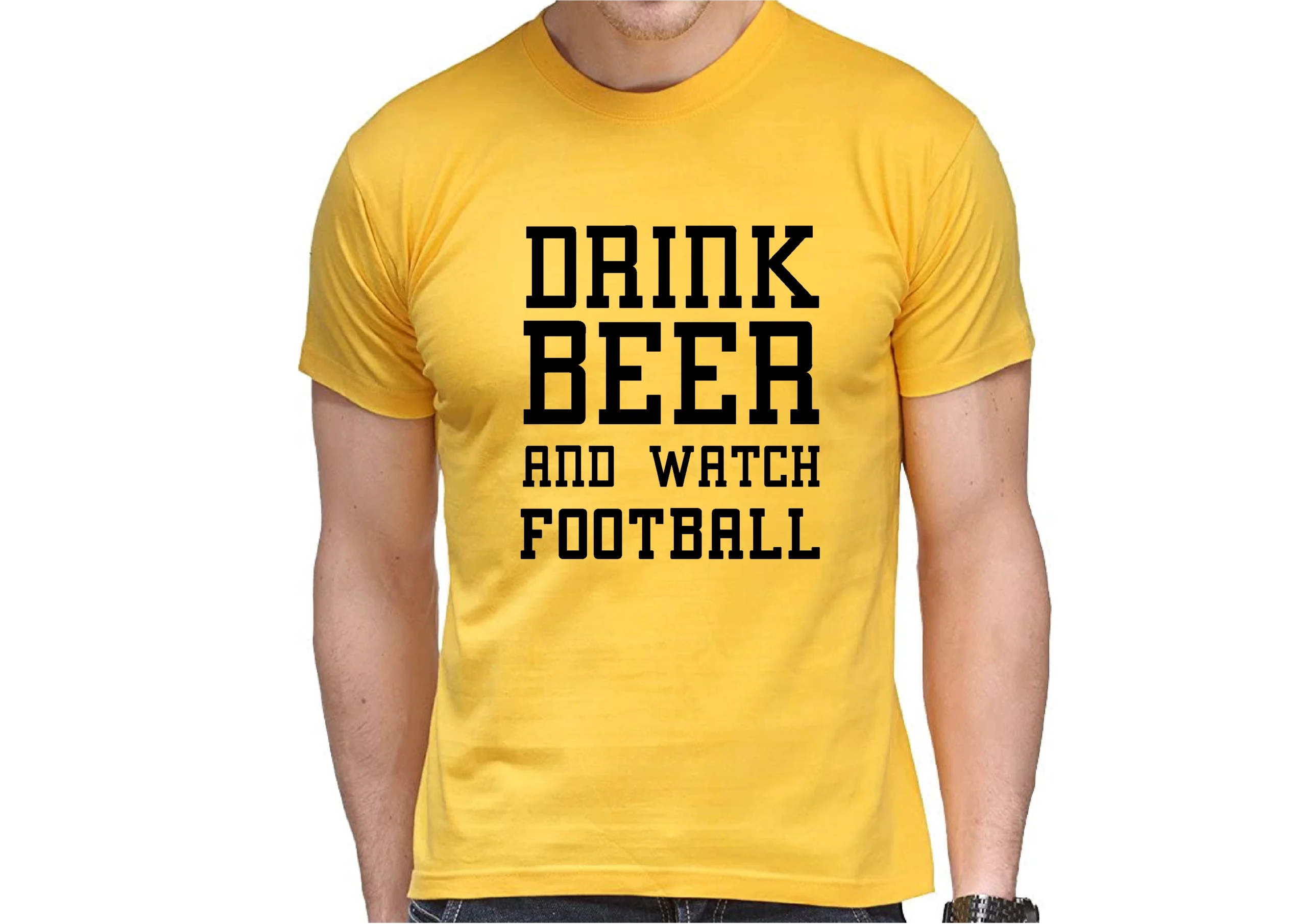 Drink Beer and Watch Football Tshirt - Image 4