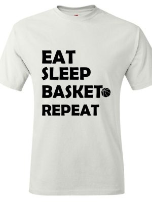 Eat Sleep BasketBall Repeat T-shirt