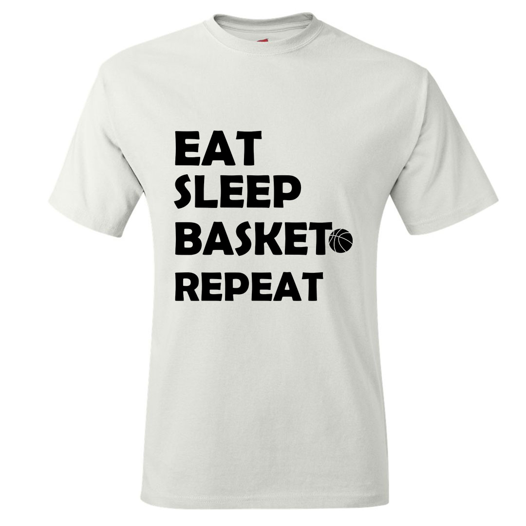 Eat Sleep BasketBall Repeat T-shirt