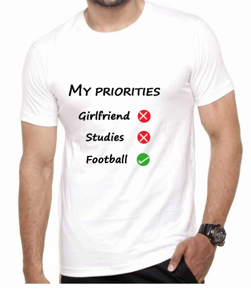 Football My Priority T-shirt - Image 4