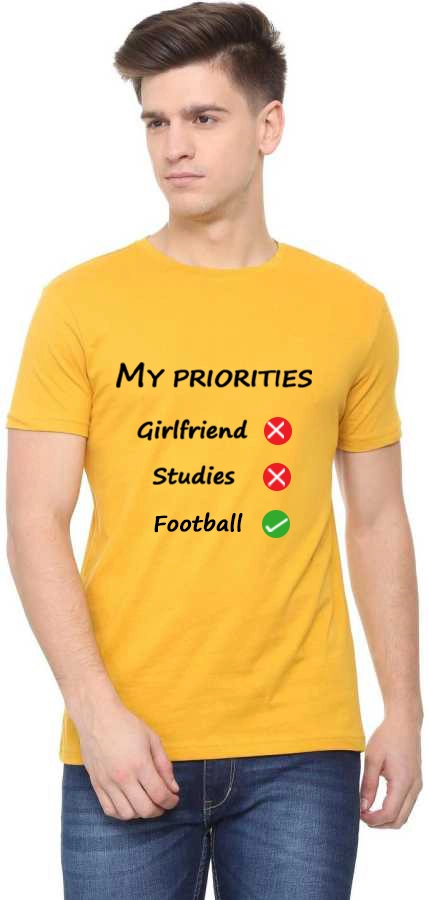 Football My Priority T-shirt - Image 3