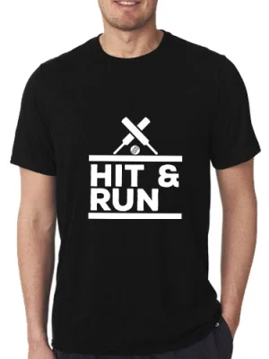 HIT AND RUN CRICKET T-SHIRT