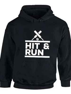 Hit And Run Cricket Hoodie