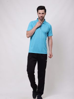 Black Lower  with side blue line for Men