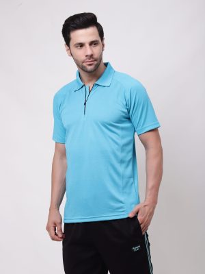 Men Polo T-shirt with Zipper