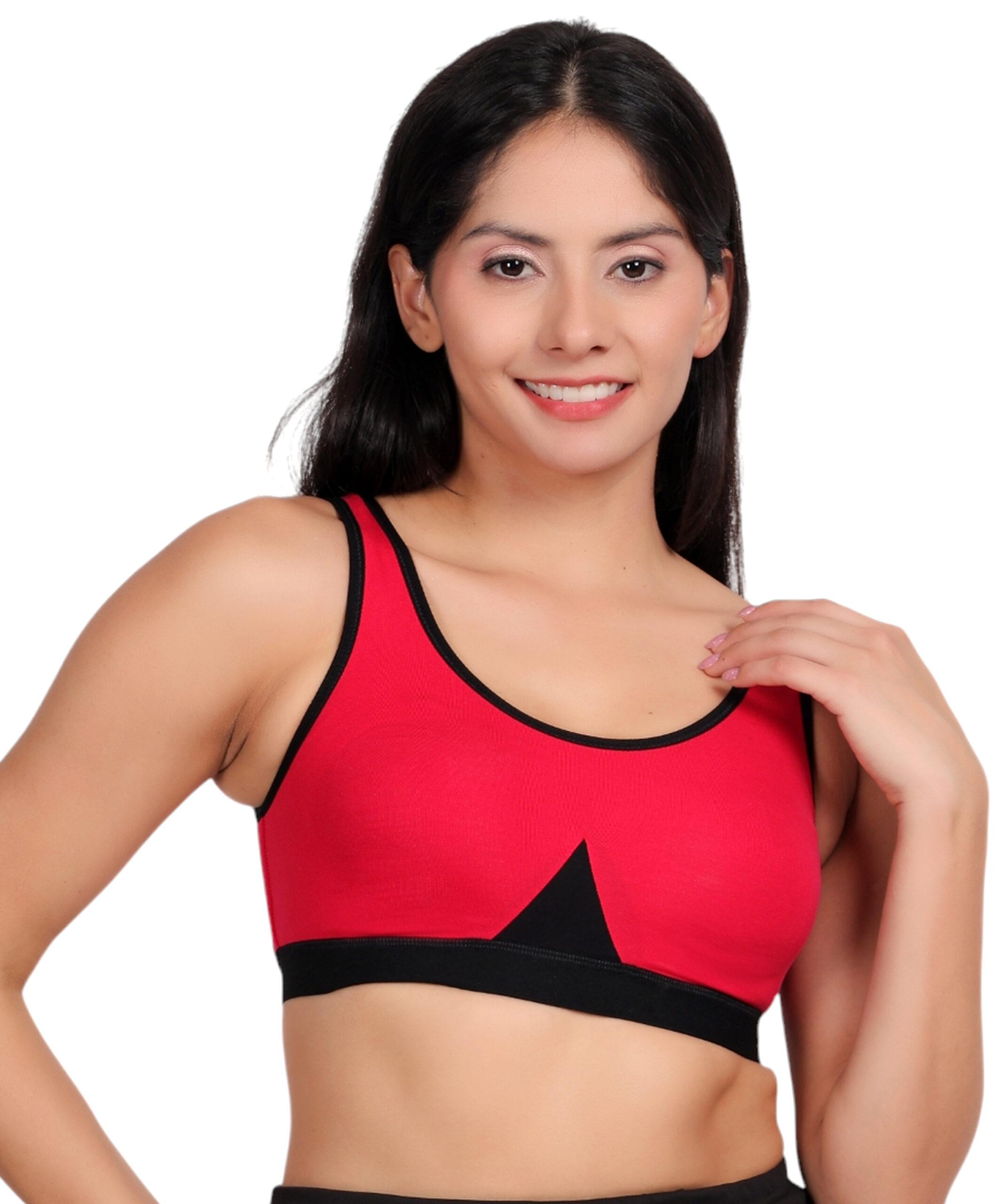 Fuschia Cotton Sports Top - Image 3
