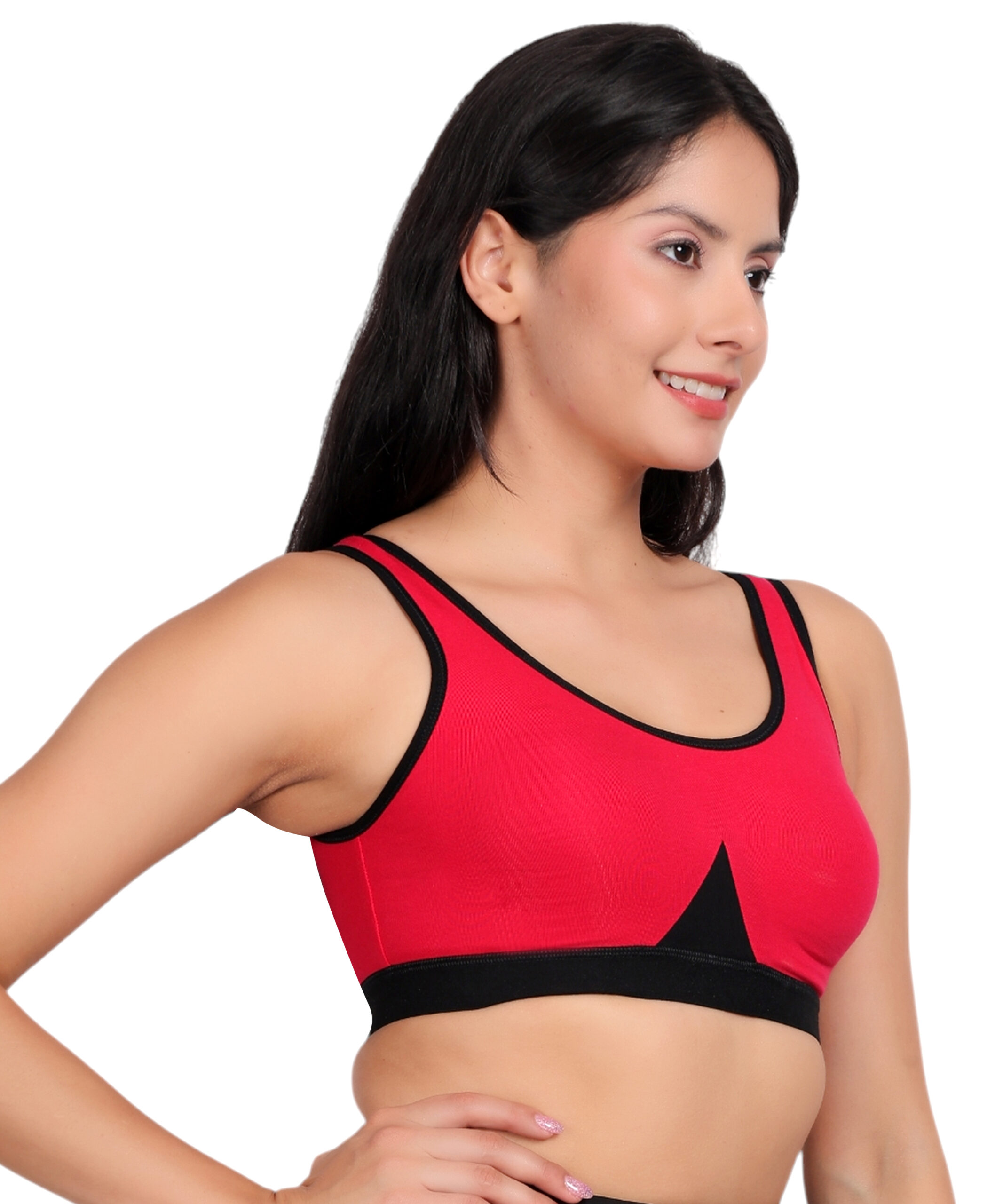 Fuschia Cotton Sports Top