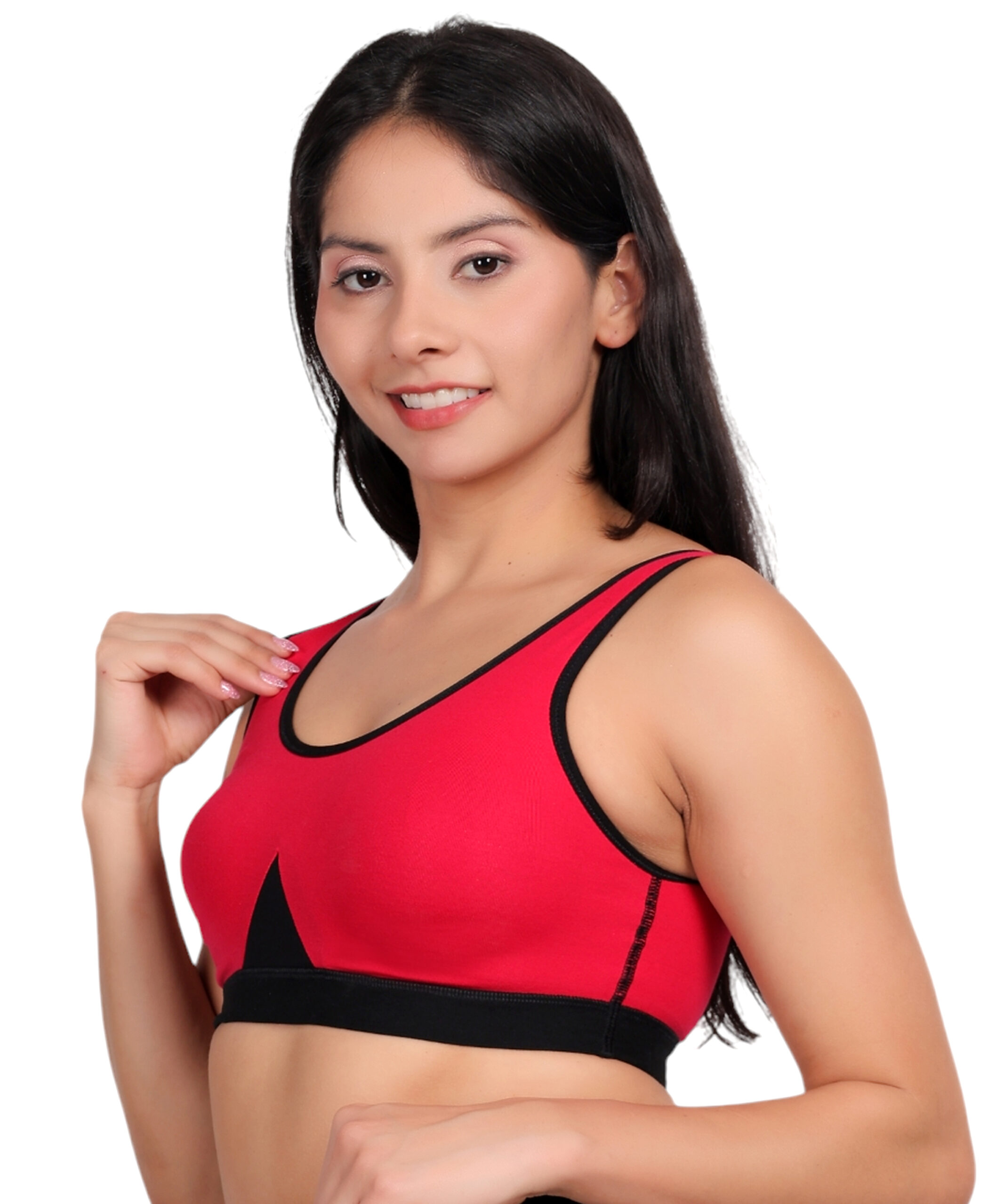 Fuschia Cotton Sports Top - Image 4
