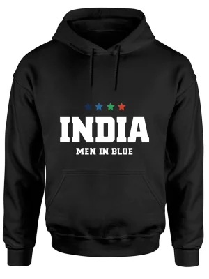 India Men In Blue Hoodie