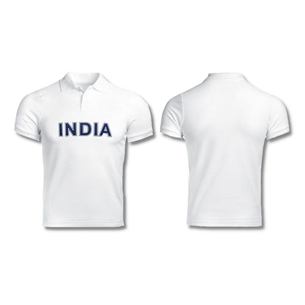 Cricket White Half Sleeve Jersey