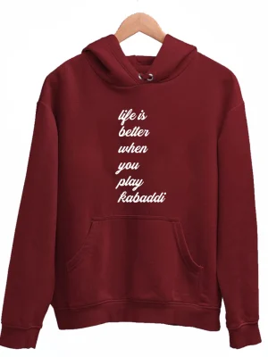 Life Is Better With Kabaddi Winter Hoodie