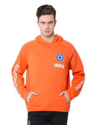 India Orange Hoodie | India Orange hoodie for Cricket Fans | Indian Cricket Hoodie