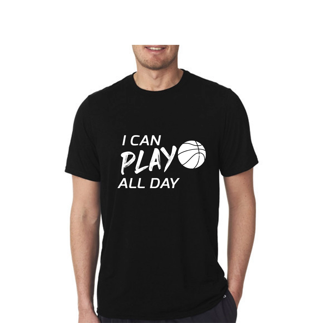 Play Basketball All Day T-Shirt - Image 4