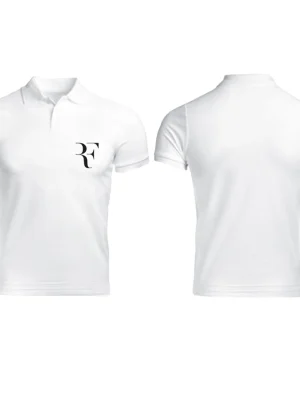 Rf Logo White Half Sleeve T-Shirt