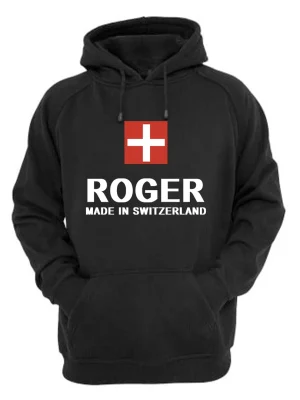 Roger Federer Made In Switzerland Hoodie