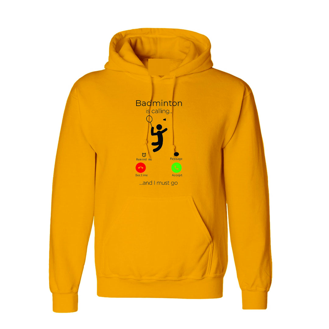 Badminton calling Hoodie - Image 3