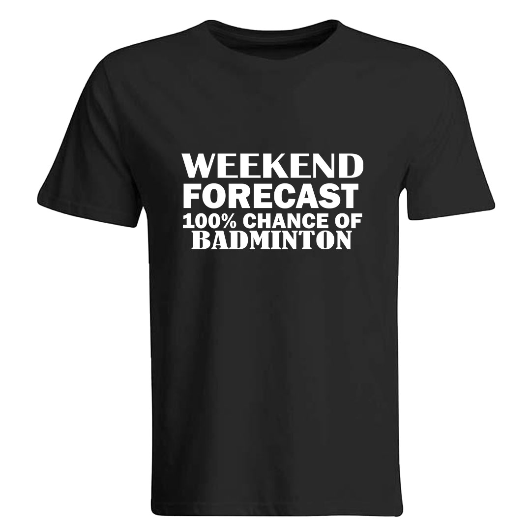 Weekend Badminton Mood T-shirt - Image 4