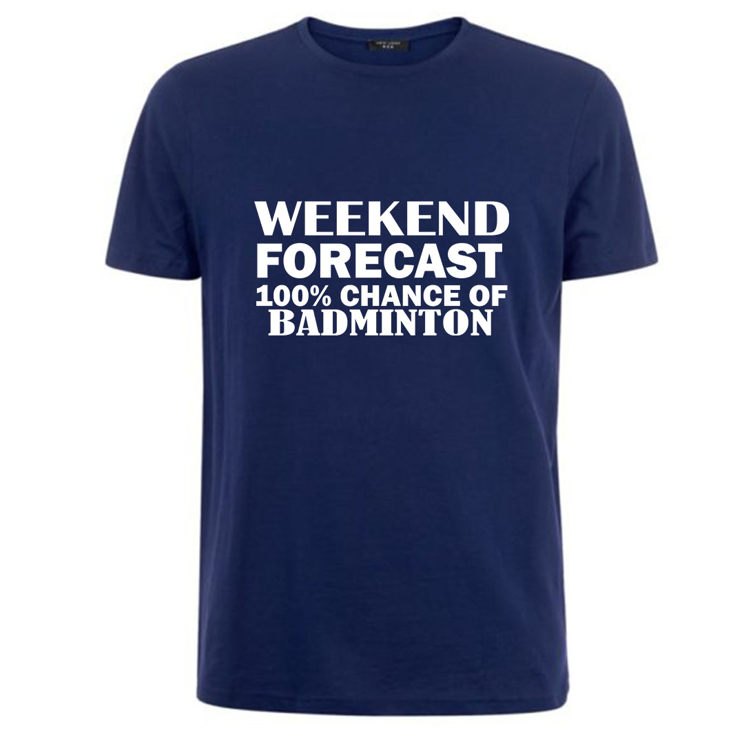 Weekend Badminton Mood T-shirt - Image 2