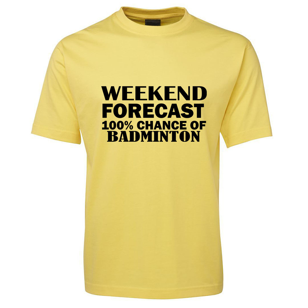 Weekend Badminton Mood T-shirt - Image 3