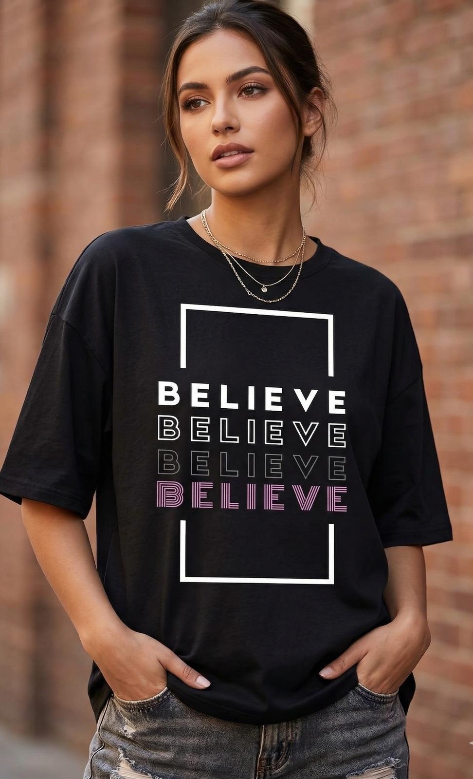 Believe Oversized t-shirt - Image 3